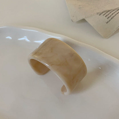 Irregular Acrylic Resin Layered Bracelets