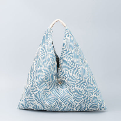 Vintage Triangle Print Shoulder Bags