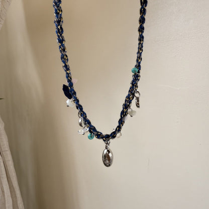 Handmade Shell Conch Braided Cord Necklace