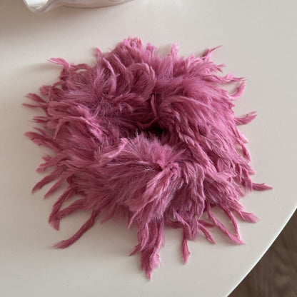 Soft Long Fuzzy Fluffy Fur Hair Tie