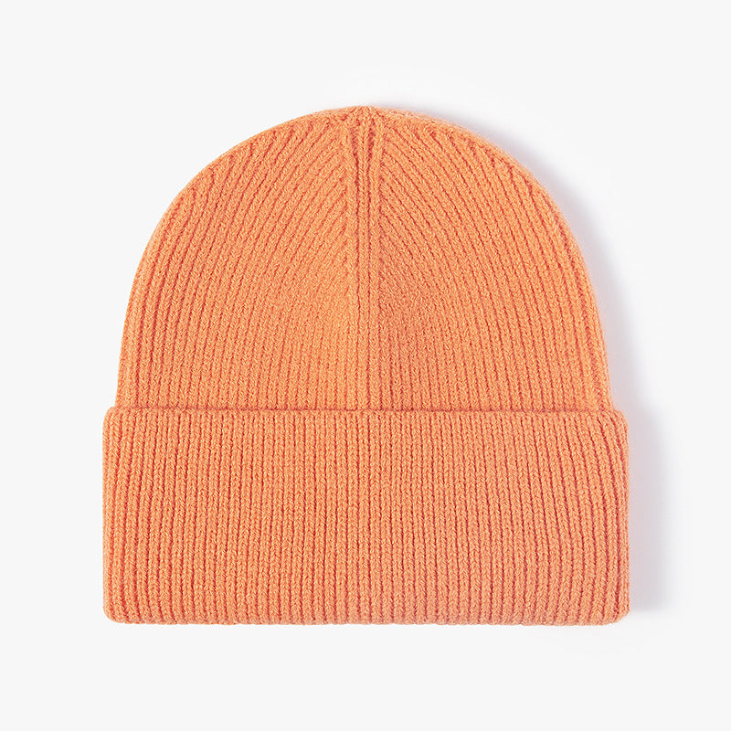 Solid Color Large Size Knit Beanie