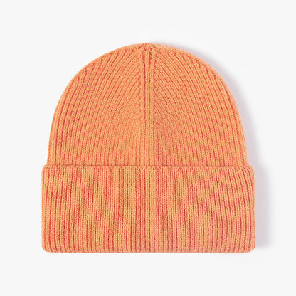 Solid Color Large Size Knit Beanie