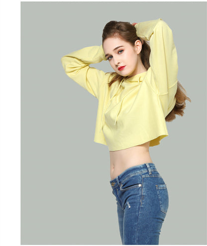 Loose Hooded Short Hoodie