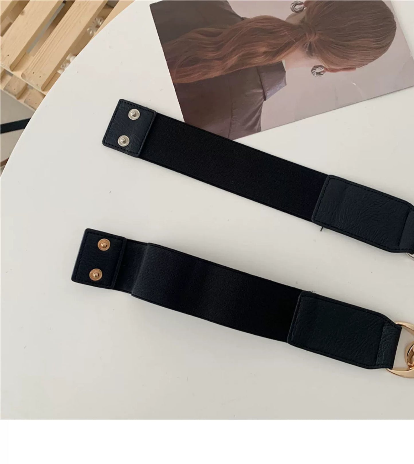 Stretchy Chain Splicing Simple Waist Belt