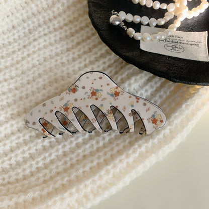 Cute Flower Geometric Acrylic Hair Claw