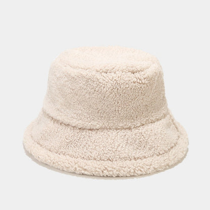 Winter Simple Solid Color Warm Bucket Hat