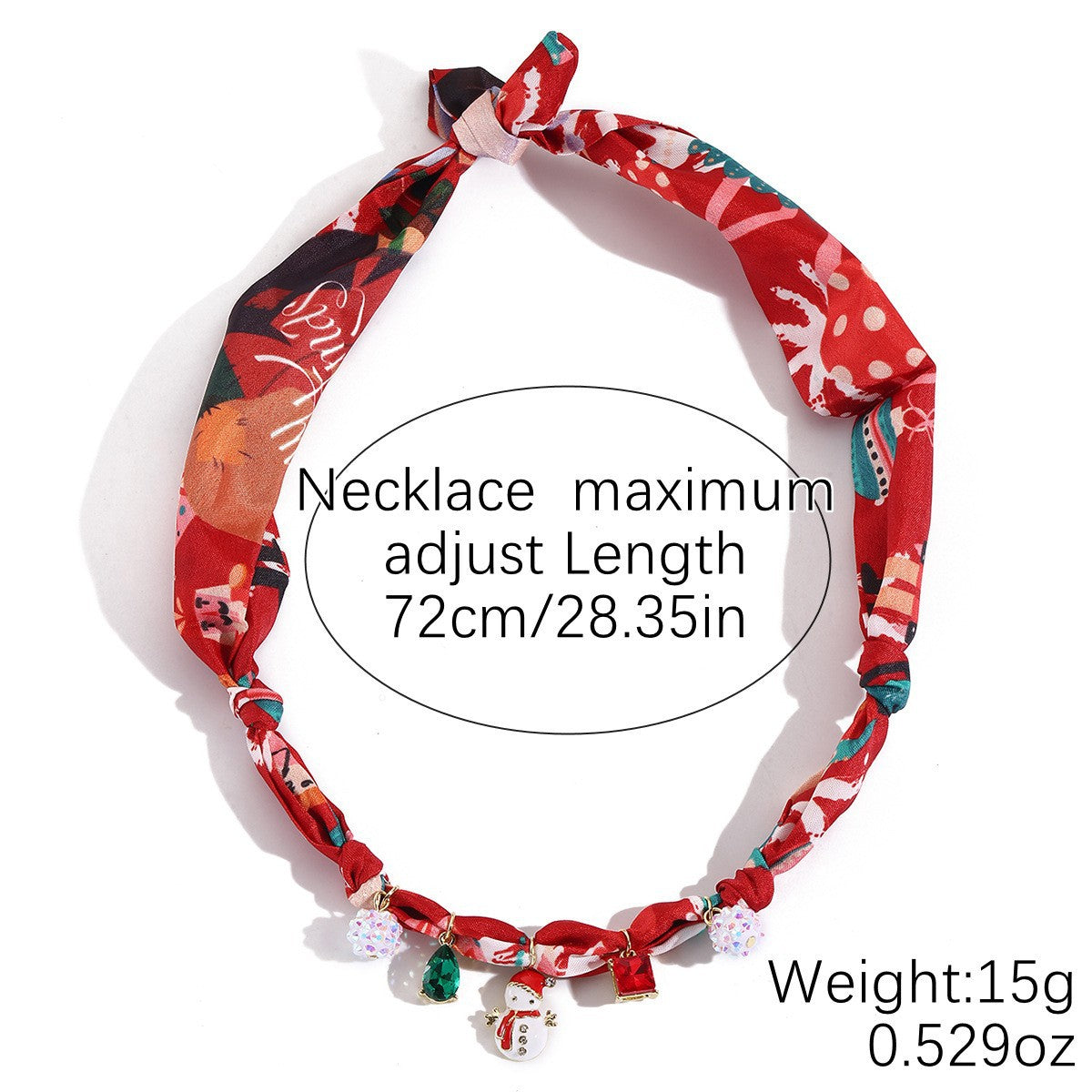 Halloween Skull Pumpkin Pendant Scarf Necklace