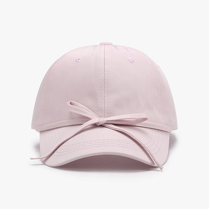 Solid Color Bow Knot Baseball Cap