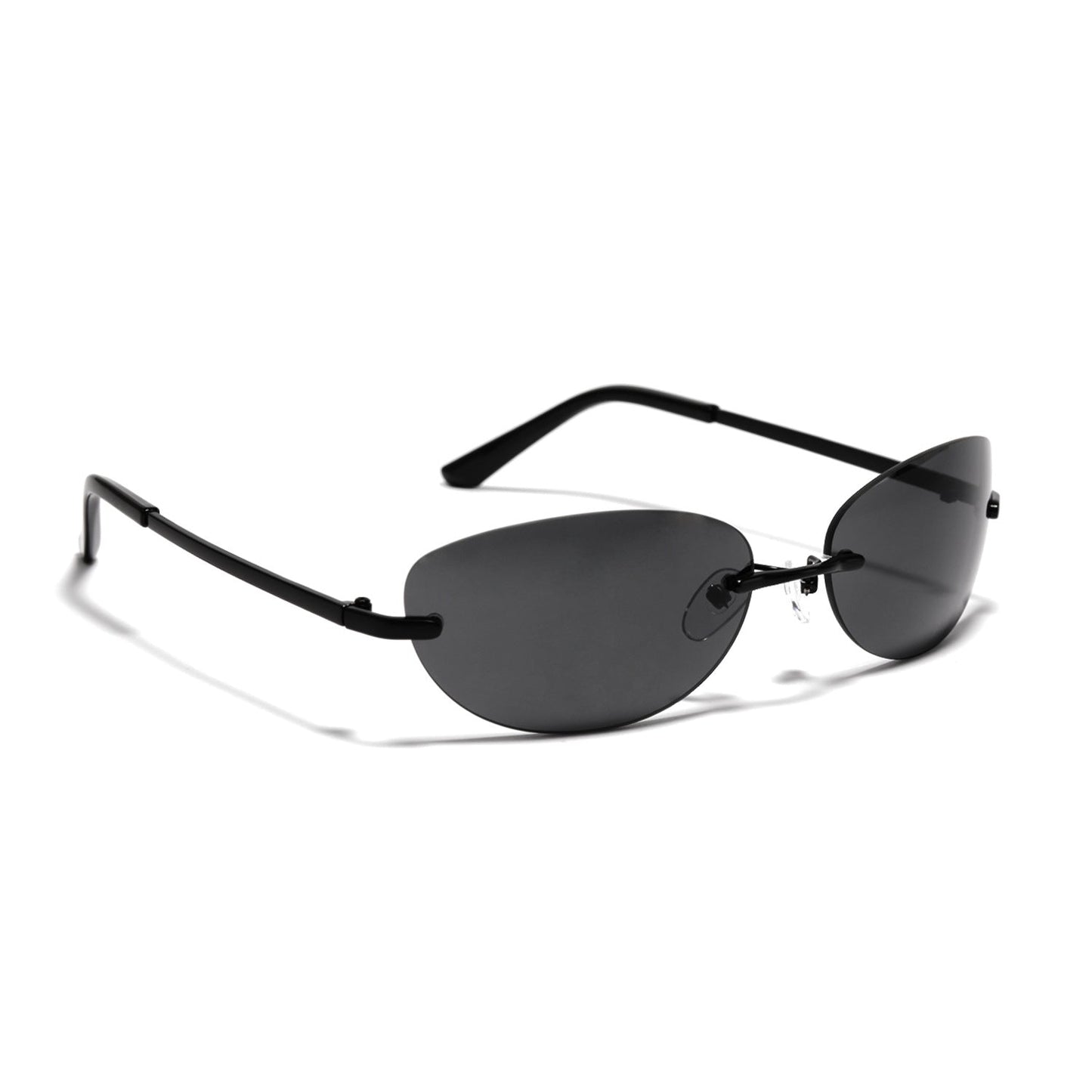 Rimless Retro Metal Minimalist Sunglasses