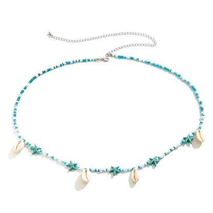 Simple Beaded Shell Waist Chain