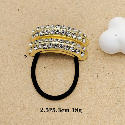 Trendy Rhinestone Starfish Ponytail Hair Tie