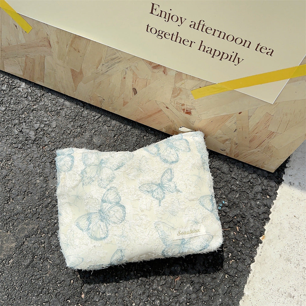 Lace Butterfly Large Capacity Make Up Bag