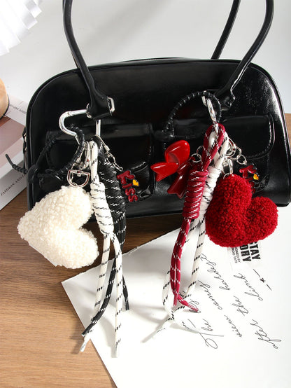 Simple Love Bow Keychain Bag Charms