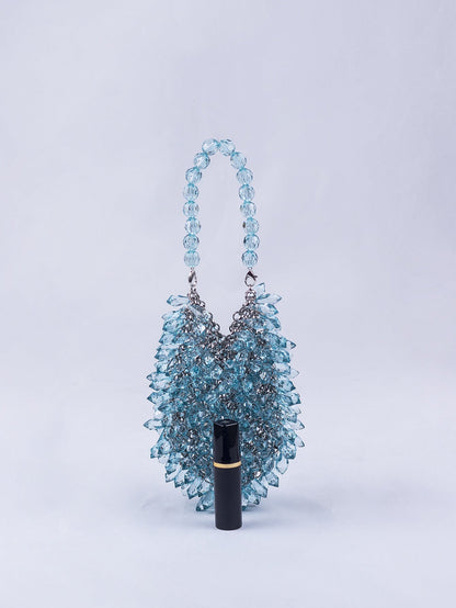 Teardrop Crystal Hollow Handmade Handbag