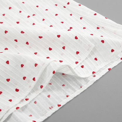 Bubble Sleeve Waist Tie Homewear Dress