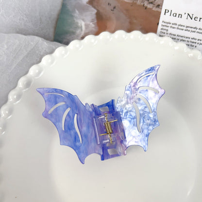 Gothic Halloween Bat Colorful Hair Claw