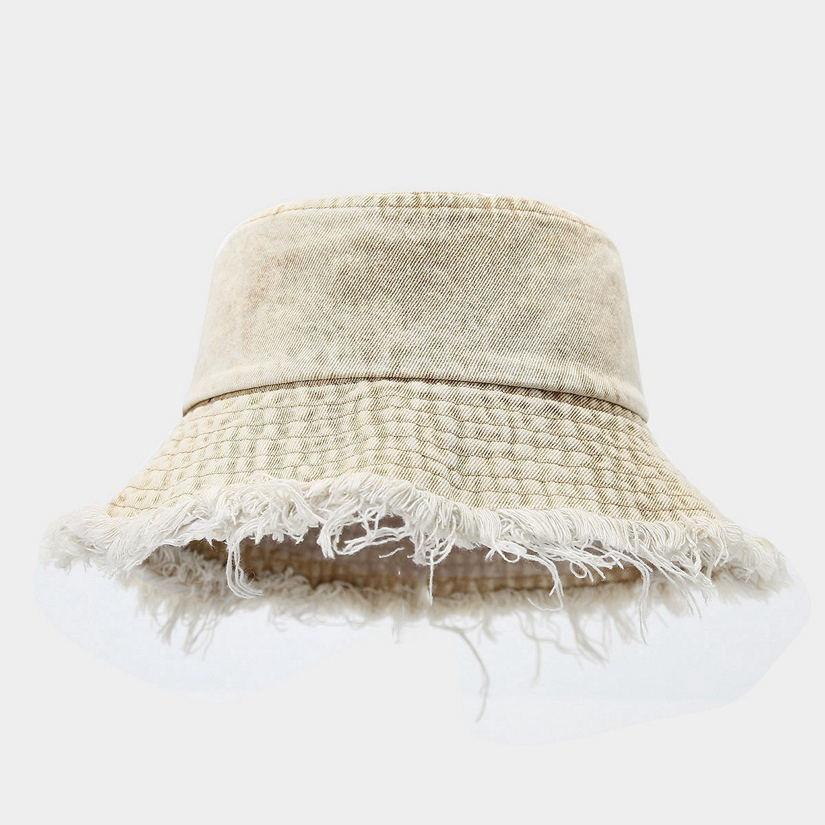 Stylish Washed Distressed Denim Bucket Hat