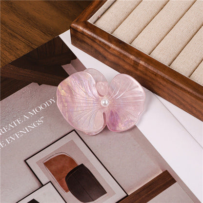 Colorful Moth Orchid Acetate Hair Clip