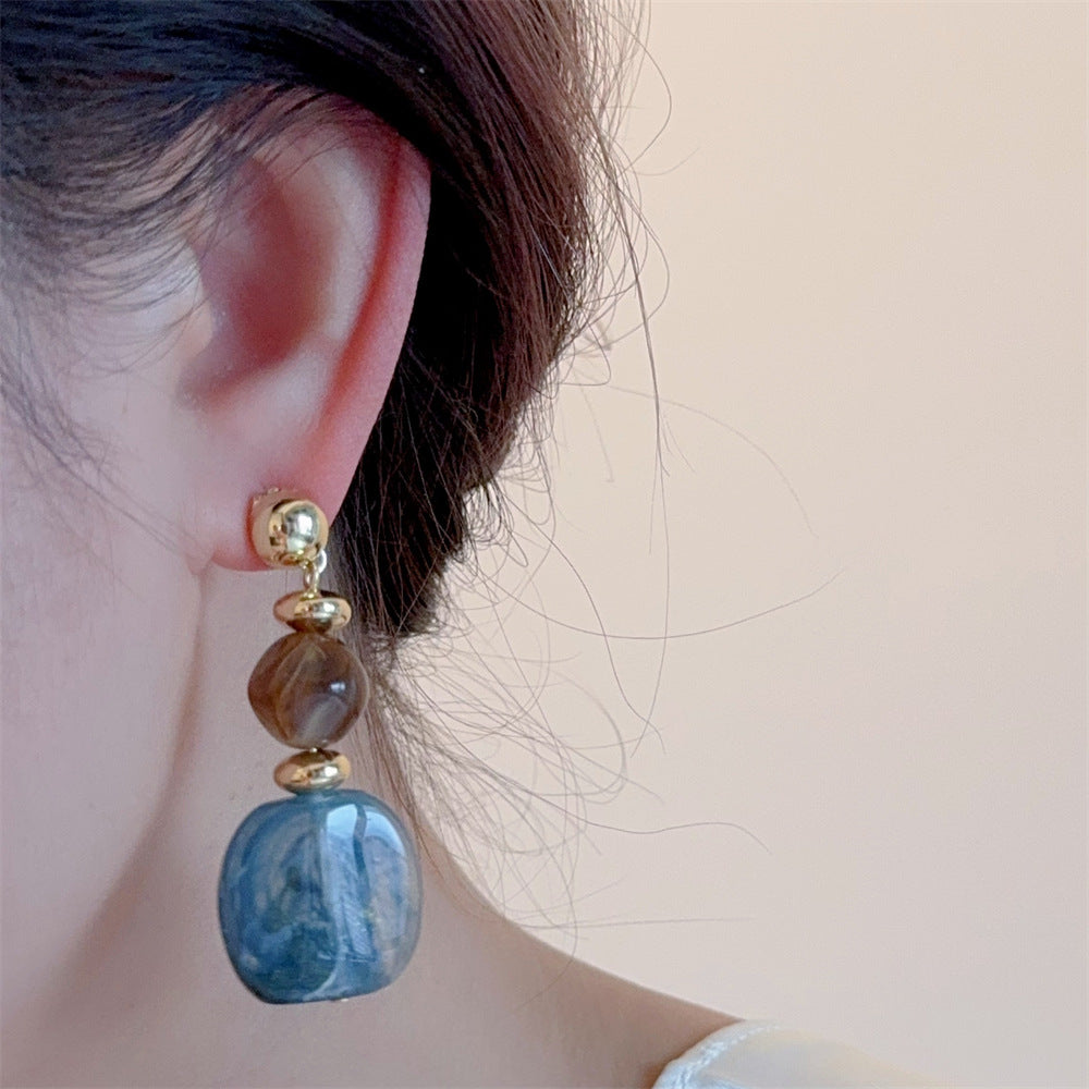 Vintage Geometric Acrylic Drop Dangle Earrings