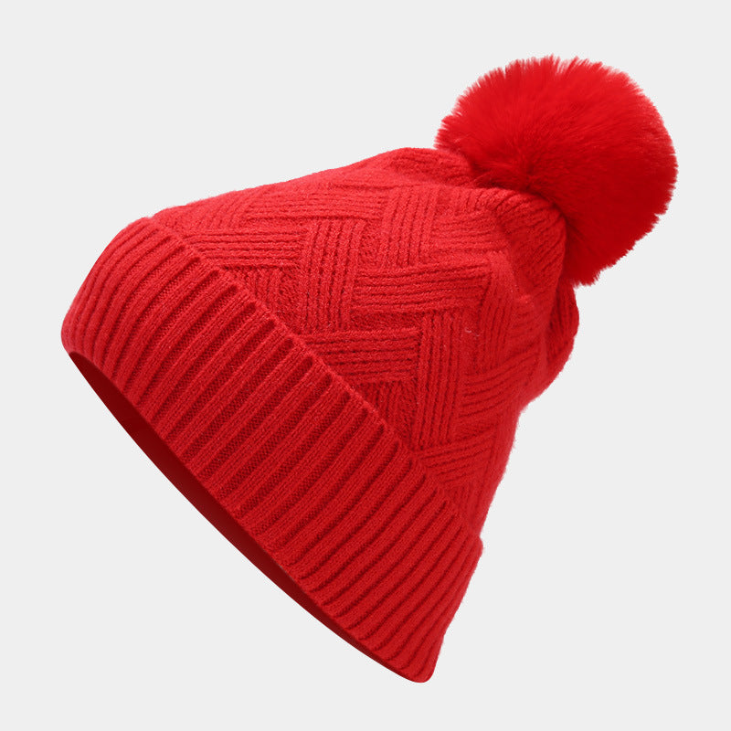 3PCS Solid Color Twist Hat & Scarf Sets