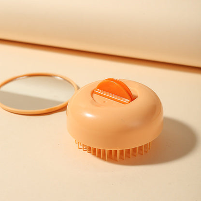 Folding Mini Pocket Cute Comb with Mirror