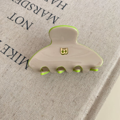 Simple Letter Acetate Hair Claw Clip