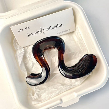 Large Geometric High Ponytail Claw Clip