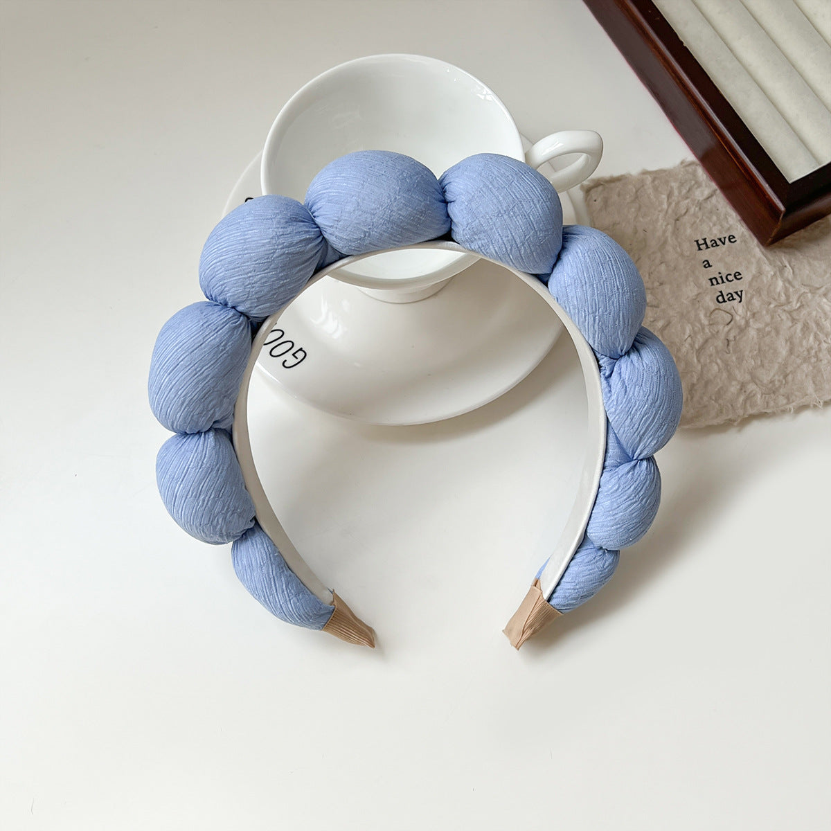 Sponge Twist Clouds Hairband