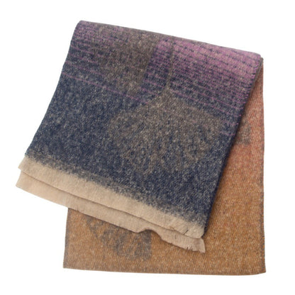 Leaf Print Gradient Color Scarves