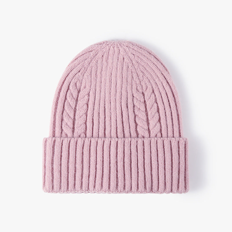 Solid Color Teist Simple Knit Beanie