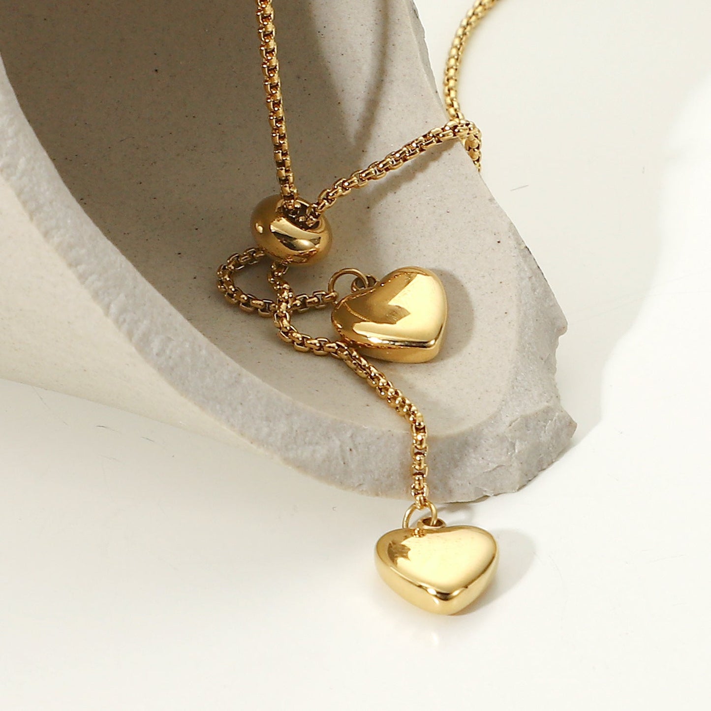 Simple Elegant Love Pendant Y-Necklaces