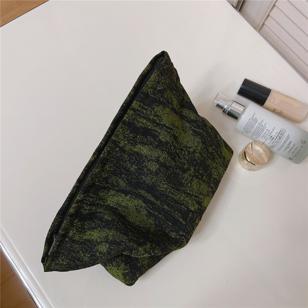 Vintage Jacquard Square Cosmetic Bag