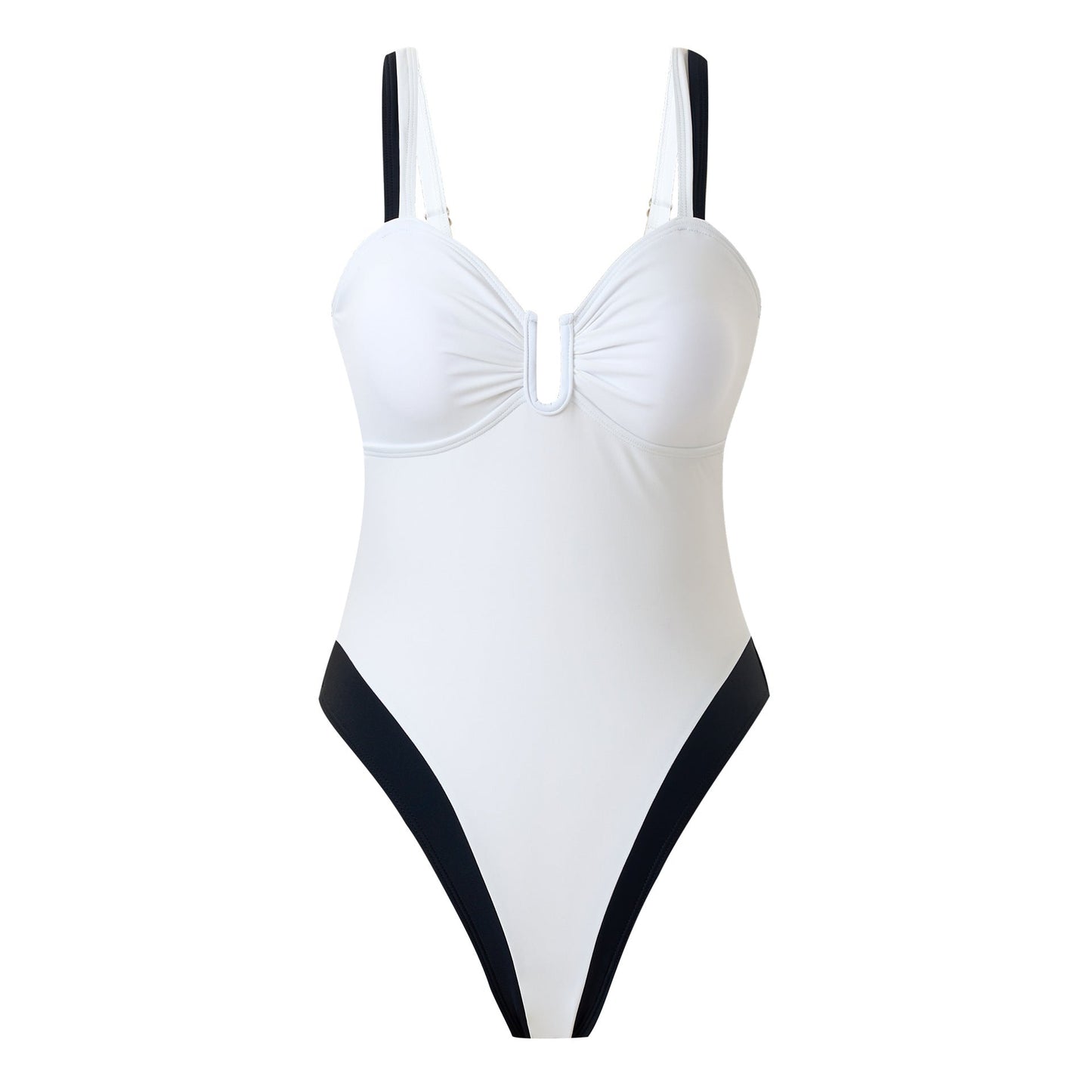Sexy Color Block One-Piece Swimsuit