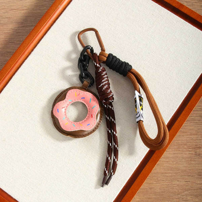Leather Donut Rope Braided Bag Charms