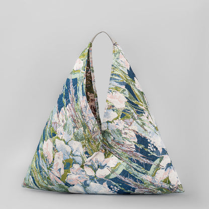 Print Daily Triangle Handbag