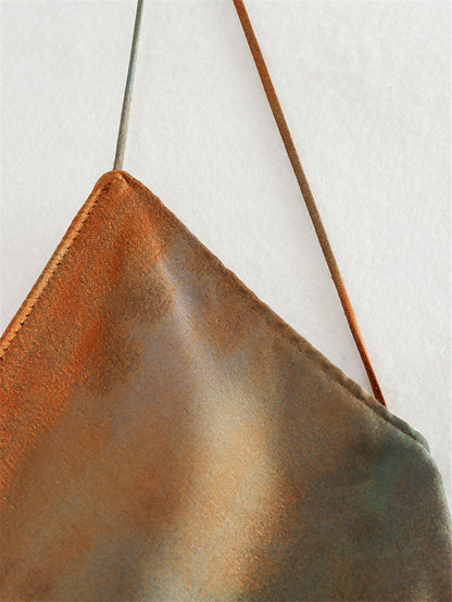 Minimalist Tie Dye Spaghetti Strap Maxi Dress