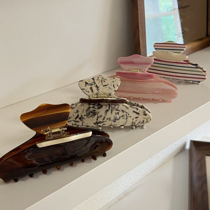 Splice Color Block Acetate Hair Claw