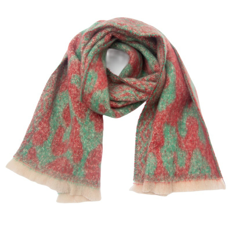 Vintage Leopard Print Soft Scarves