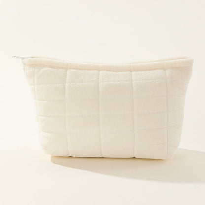 Solid Color Large Capacity Simple Make Up Bag