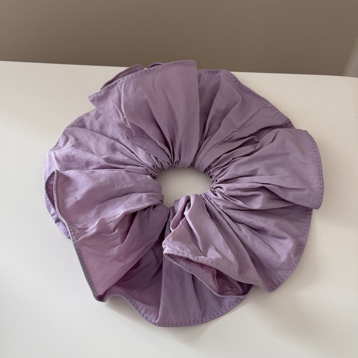 Solid Color Oversized Ruffled Hair Scrunchies