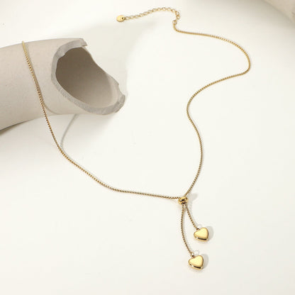 Simple Elegant Love Pendant Y-Necklaces