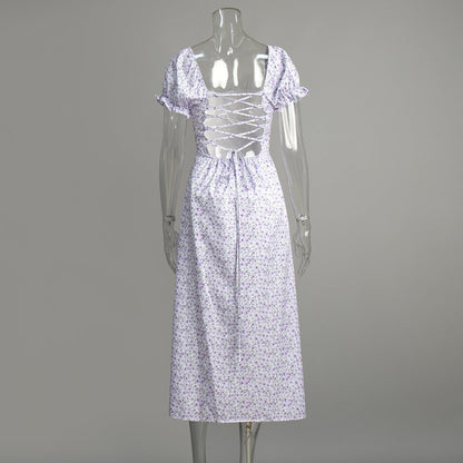 Sexy Off-Shoulder Floral Maxi Dress