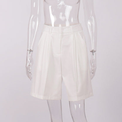 Casual Loose Stright Leg Suit Shorts