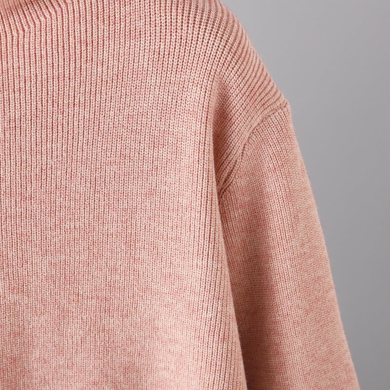 2+ Stand Collar Side Split Knit Sets