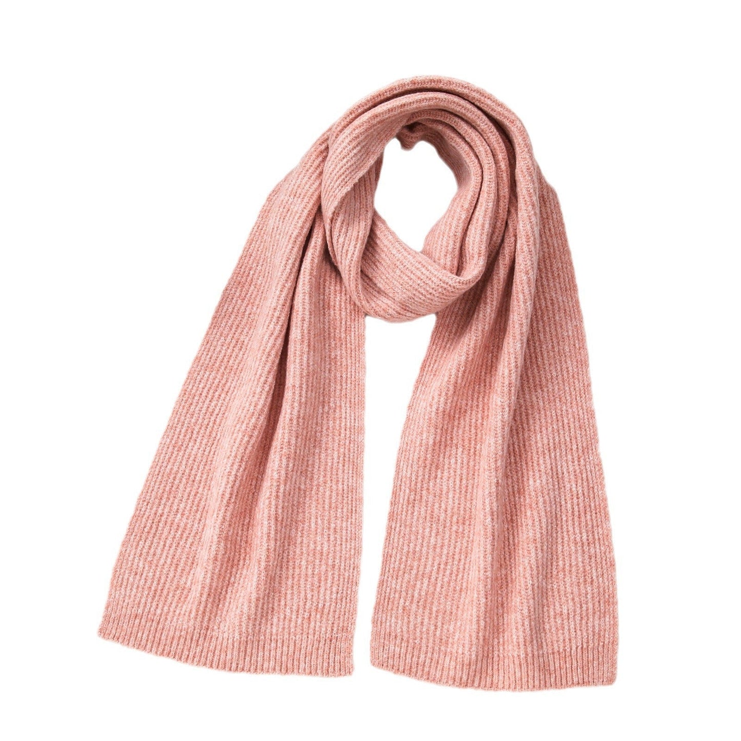 Simple Solid Color Knitted Wool Warm Scarf