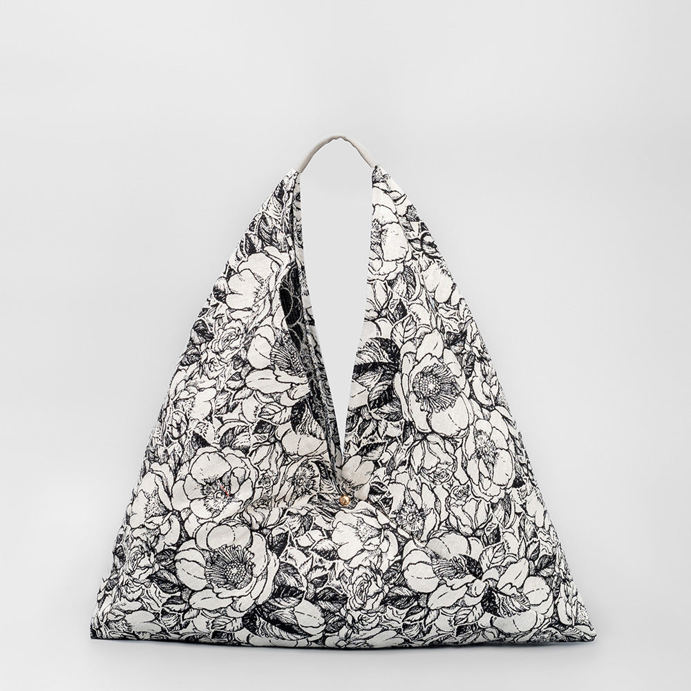 Print Daily Triangle Handbag