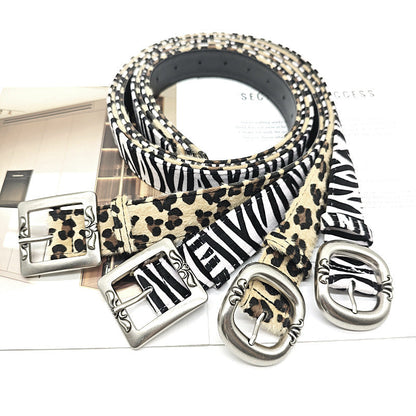 Leopard Zebra Punk Simple Belt