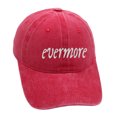 Distressed Letter Embroidered Baseball Caps