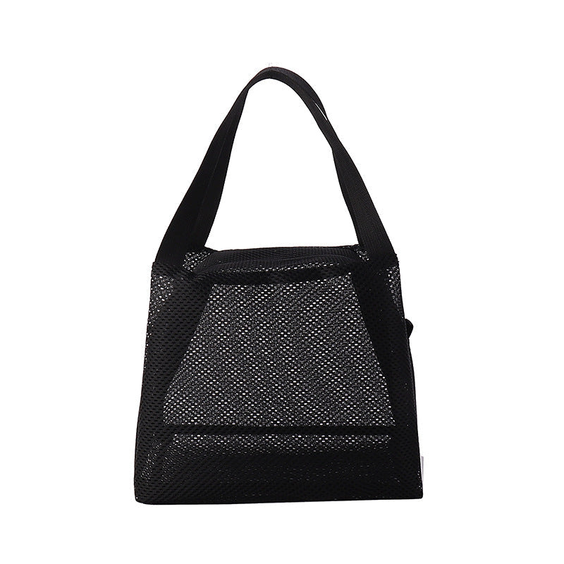 Solid Color Portable Simple Handbag
