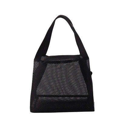 Solid Color Portable Simple Handbag